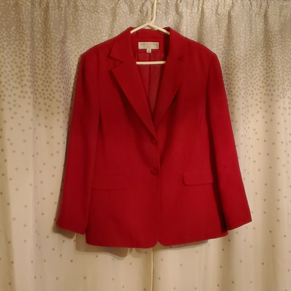 Stunning Red Pant Suit